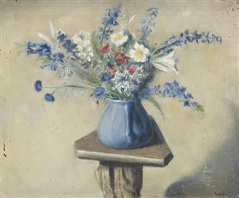 GERALD BROCKHURST Still Life with Flowers.